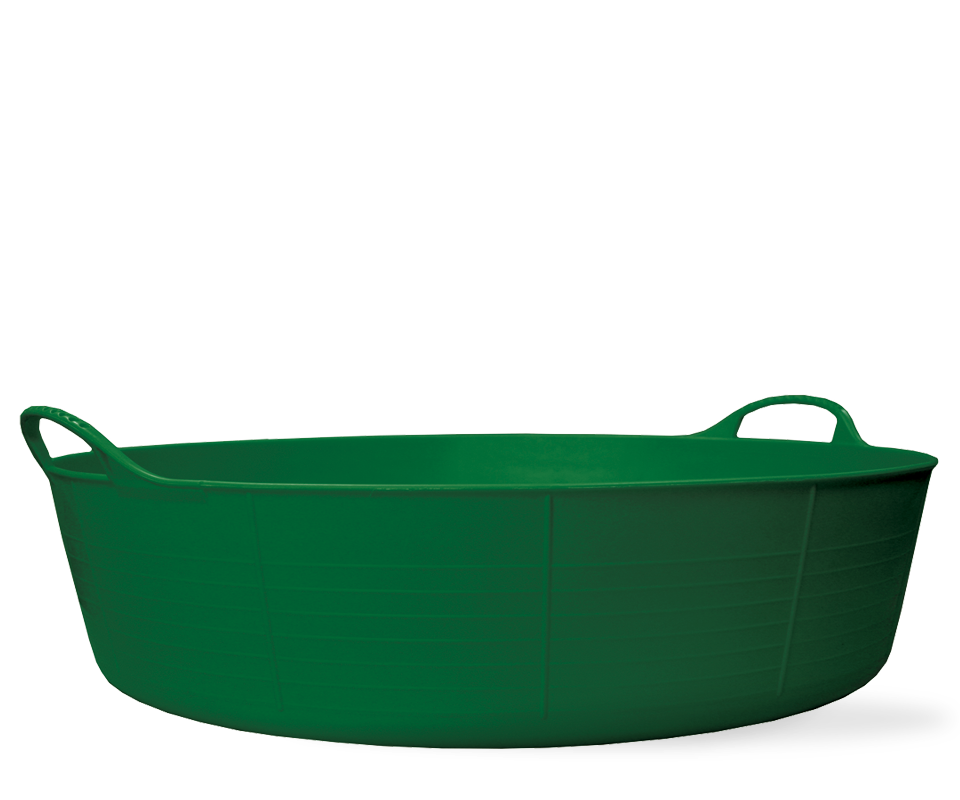 Shallow top plastic tub